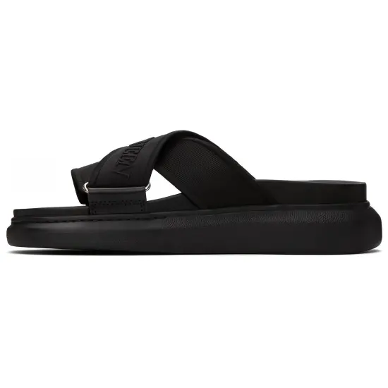 Alexander McQueen Oversized Hybrid Slide Black