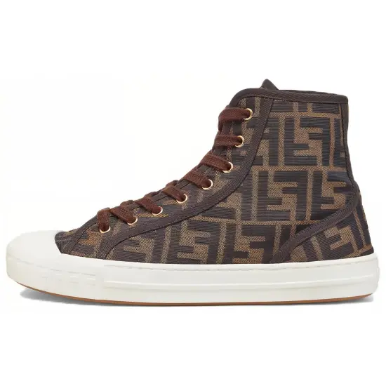 FENDI Women's FF Motif Domino High 'Brown'