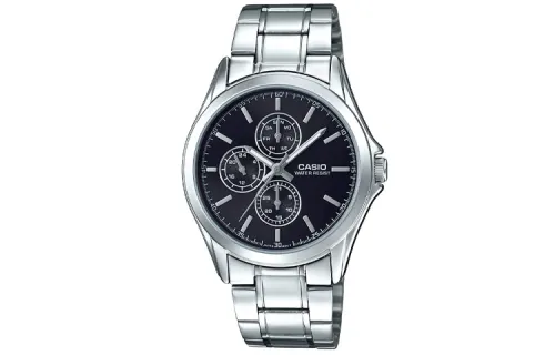 CASIO Men Standard Series 39.4mm Black Watch MTP-V302D-1A