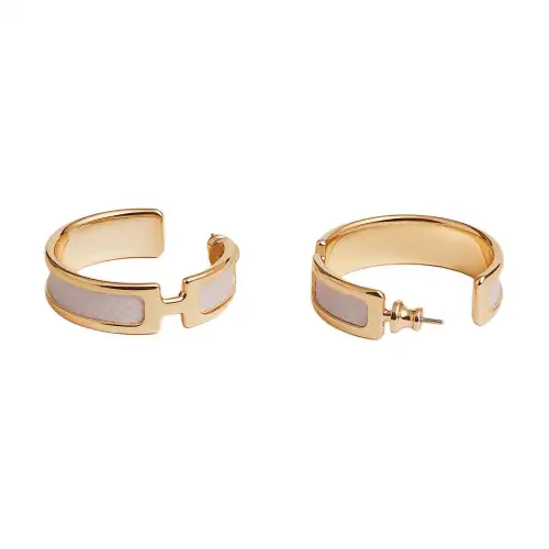 HERMES Earrings Women's Multicolor
