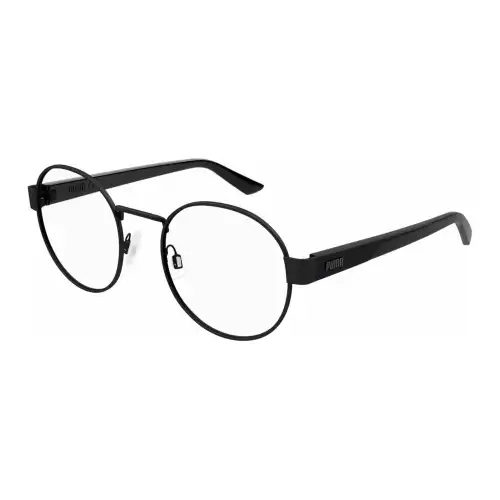 PUMA Metal Round Eyeglass Frames Unisex Black