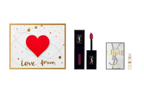 YSL, bar, lipstick, lip gloss, makeup primer, matte set, nutritious perfume for professional use, translucent shading, mirror effect, sample