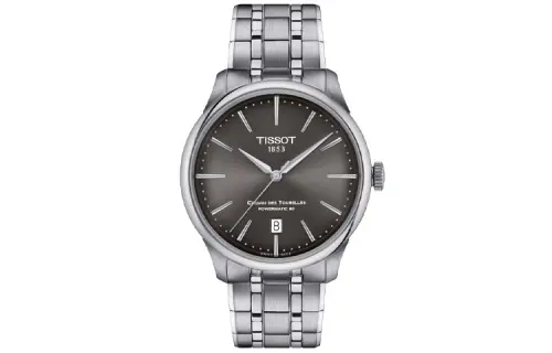 TISSOT Automatic Mechanical Movement 50m Waterproof Men's Watches Watch 39mm Gray Dial Stainless Steel Case