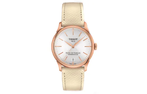TISSOT Tourelles Collection Automatic Mechanical Movement 50m Waterproof Women's Watch 34mm Silver Dial