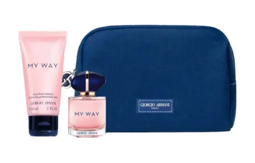 Armani, perfume, body cream, set, cosmetic bag, sample, 7 ml, 50 ml, Birthday gift
