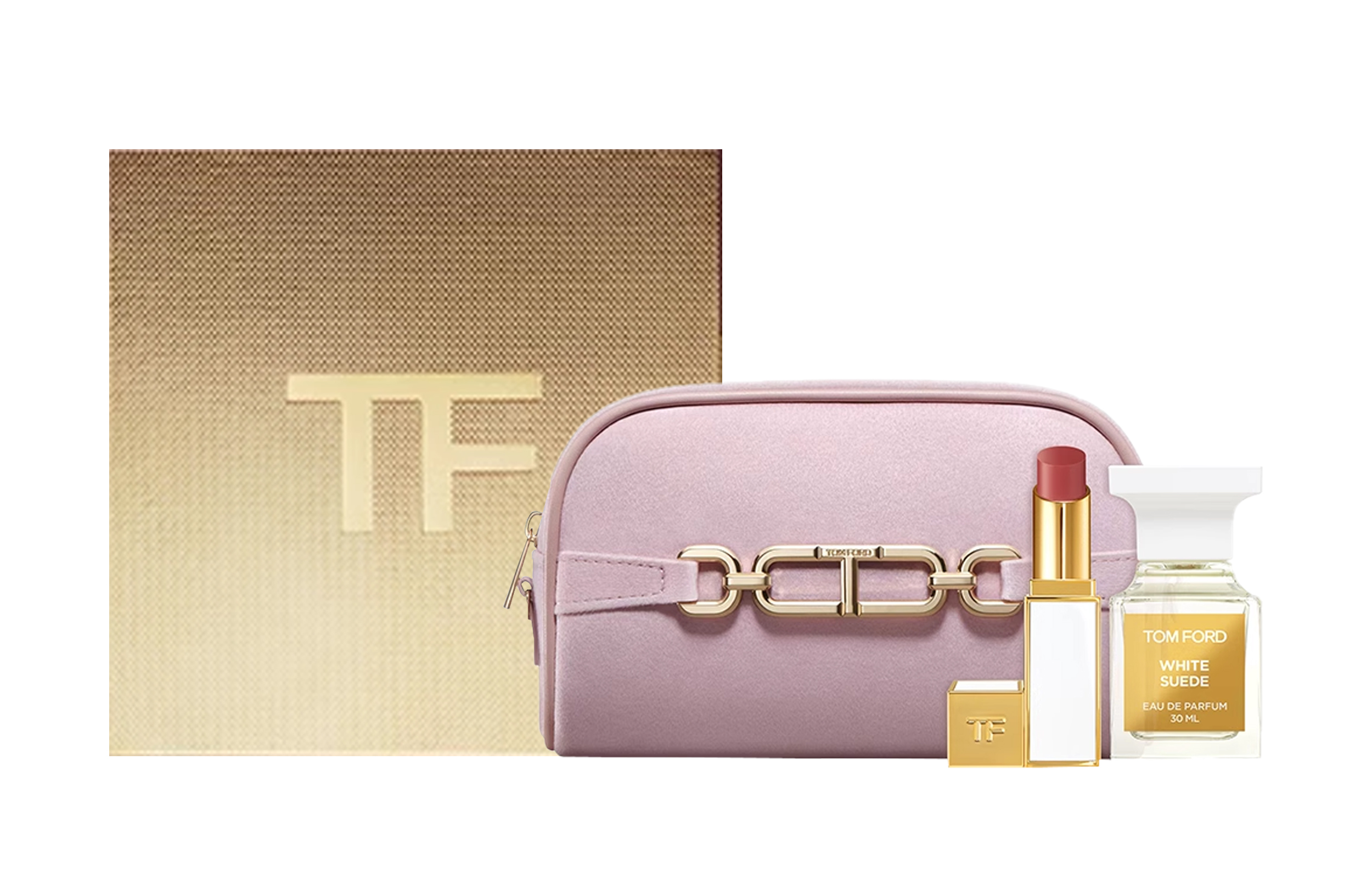 TOM FORD White Musk Perfume Set, Woody Eau De Parfum EDP Camellia Sinensis Leaf Lily Of The Valley Musk