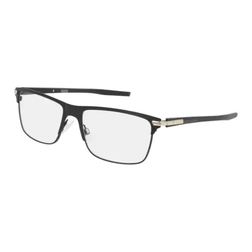 PUMA Plastic Metal Square Eyeglass Frames Men's Black