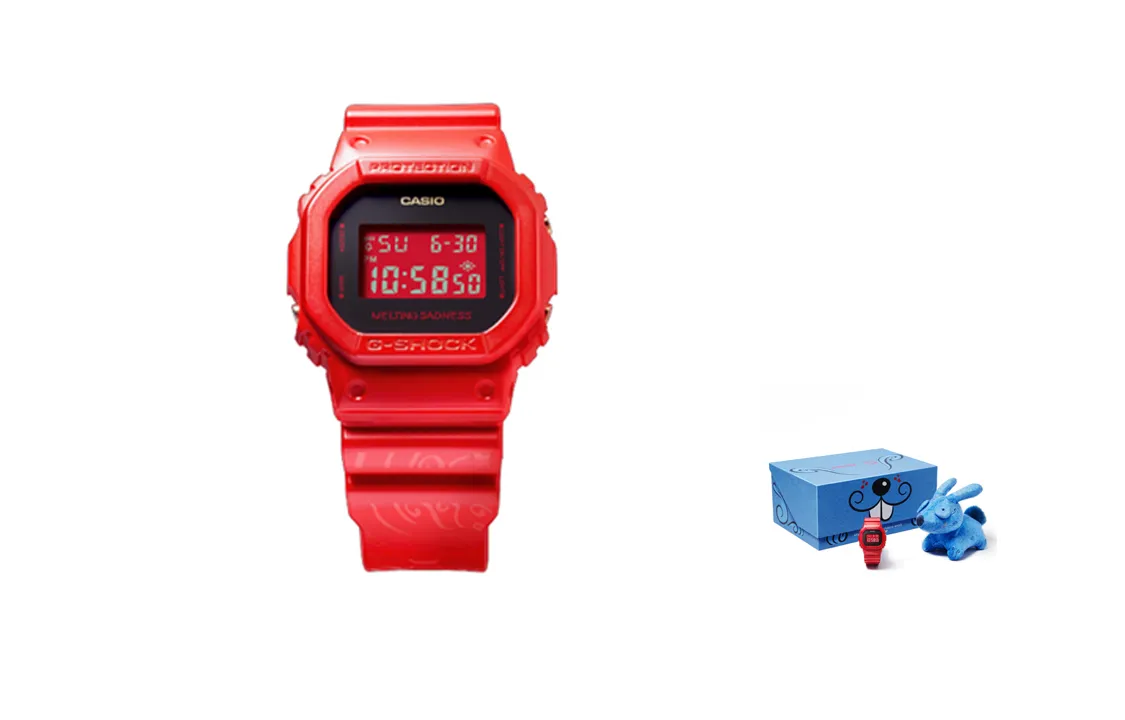 CASIO Unisex G-SQUAD Series 42.8mm Red Watch