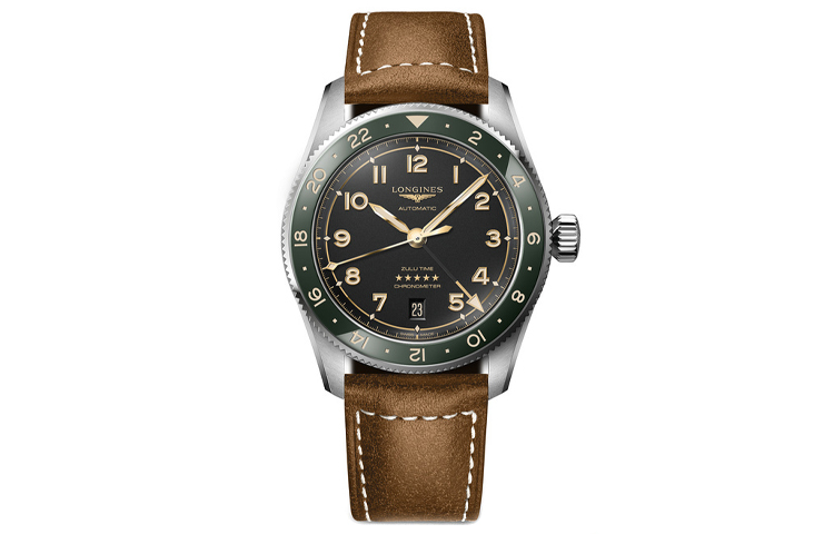 LONGINES Spirit Collection Automatic Mechanical Movement Men's Watches Watch 39mm Black Dial Leather Strap