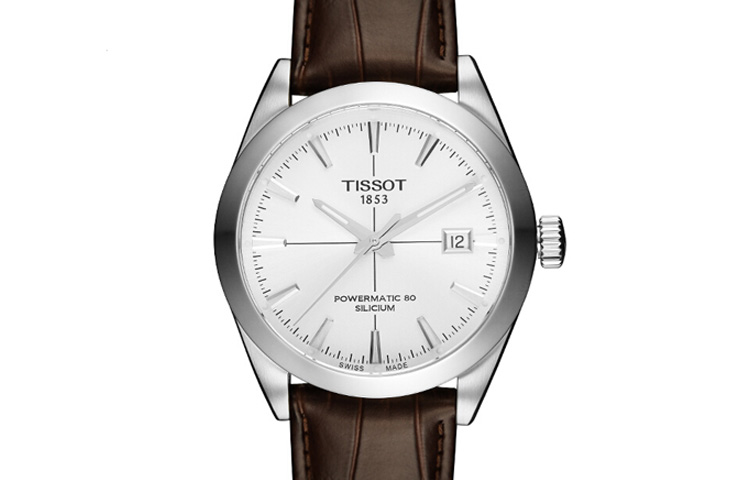 TISSOT Tissot, mechanical mechanism, fashionable men's watch, dial, case stainless steel, watch strap, 40mm, genuine leather