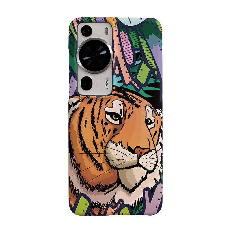 KESHAMI is suitable for Huawei P60Pro/P60/P60ART mobile phone case, new light and thin frosted hard shell, personalized creative men's tiger