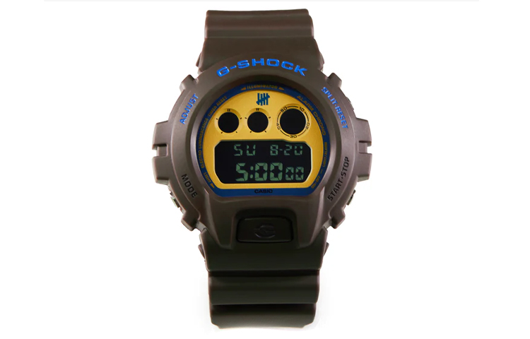 Часы G-SHOCK × UNDEFEATED (желтый циферблат)
