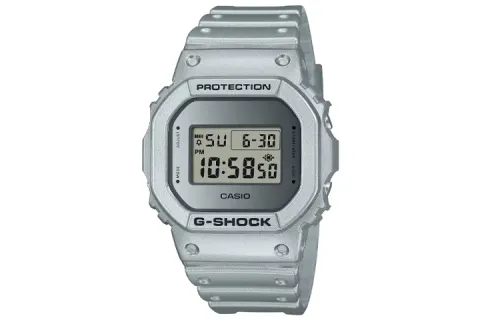 CASIO Unisex G-SQUAD Series Silver Watch DW-5600FF-8JF