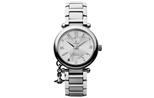 Vivienne Westwood Wrist Watches Quartz Movement Stainless Steel Strap 32mm Silver Dial Women's Watch