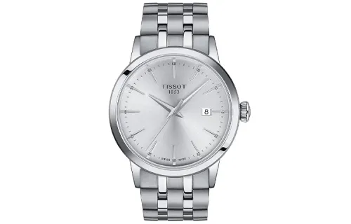 TISSOT Quartz Movement 50m Waterproof Men's Watches Watch 42mm Silver Dial Stainless Steel Case