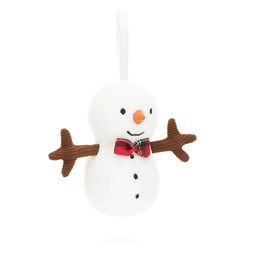 JELLYCAT Fun items series silly snowman cute doll plush pendant 10cm high