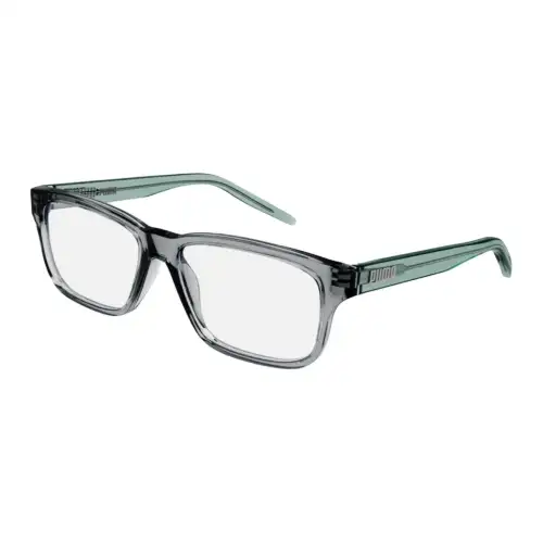 PUMA Acetate Rectangular Eyeglass Frames Kids Green