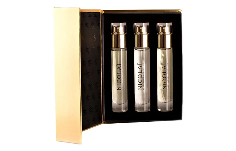 Nicolai Agarwood Light Perfume Sample Set Three Piece Set, Fresh Eau De Toilette 15ml*3