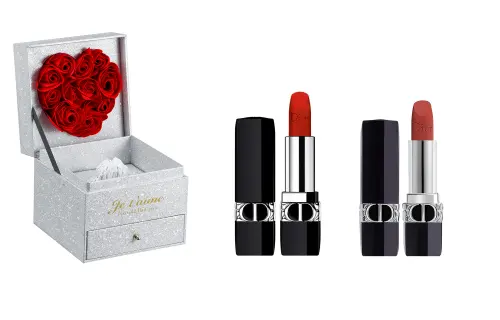 Dior, matte lipstick, velvet two-color diffuser, incense stone, nutritious gift box, set