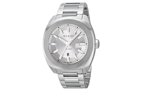 GUCCI GG2570 Wrist Watches Quartz Movement Stainless Steel Strap Silver Dial Women's Watch ['100', 301050]m Waterproof