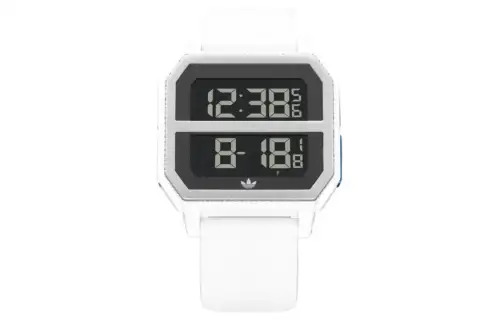 Adidas Originals Wrist Watches Quartz Movement Silicone Strap 41mm Black Dial Men's Watches ['50', 149262]m Waterproof