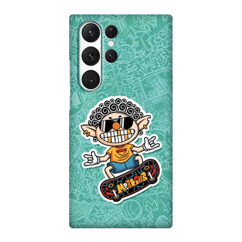 ME SKINS Samsung, S26, S25, S25, S24, S23, S22, matte trend blue cartoon compatible light and thin phone case, material, 22 series, fall protection