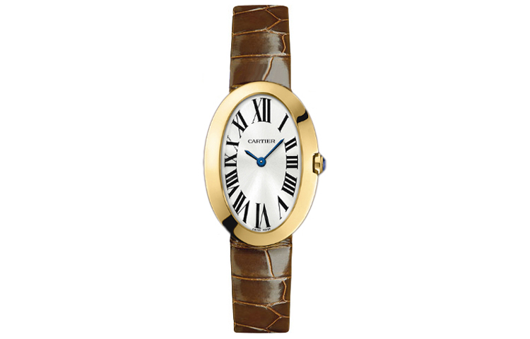 CARTIER Bathtub Collection Quartz Movement 30m Waterproof Women's Watch 31.6mm Silver Dial
