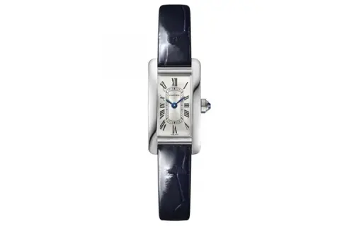 CARTIER TANK DE Quartz Movement 30m Waterproof Women's Watch 28*15.2mm Silver Dial Stainless Steel Case
