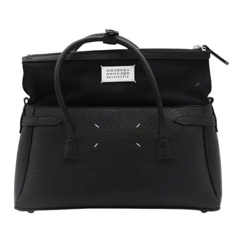 Maison Margiela Logo Plaque Top Handle Tote Bag