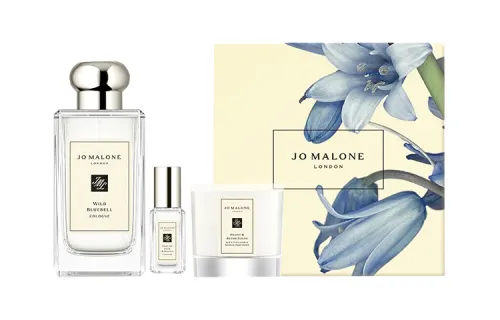 Gift box, eau de cologne, perfume, small velvet candle, 100 ml, 9 ml, 35g