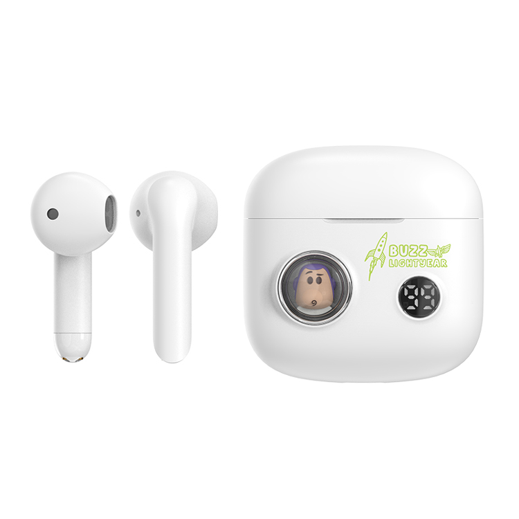 Disney Disney minipods2, low latency for sports and running, men and women, long battery life, LED digital power display, suitable for Huawei, Apple, OPPO, Xiaomi VIVO, Android, semi-in-ear, passive noise reduction, Bluetooth headset