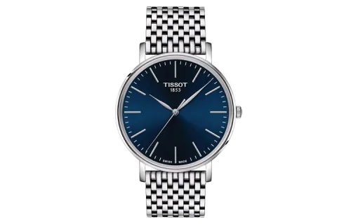 TISSOT Quartz Movement 50m Waterproof Men's Watches Watch 40mm Blue Dial Stainless Steel Case