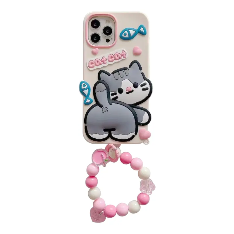 Apple, silicone cartoon protective case for men and women, protective bag, compatible phone case, iPhone14, material, for beloved, fall protection, 13/12/11, 11 series