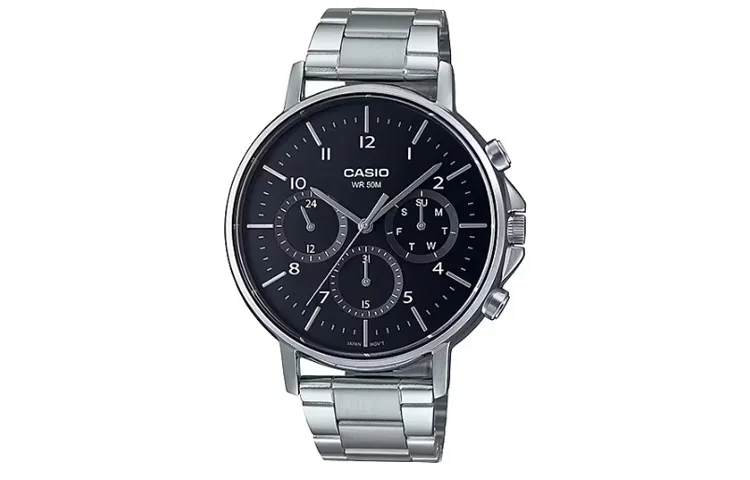 CASIO Men Standard Series Black Watch MTP-E321D-1AV