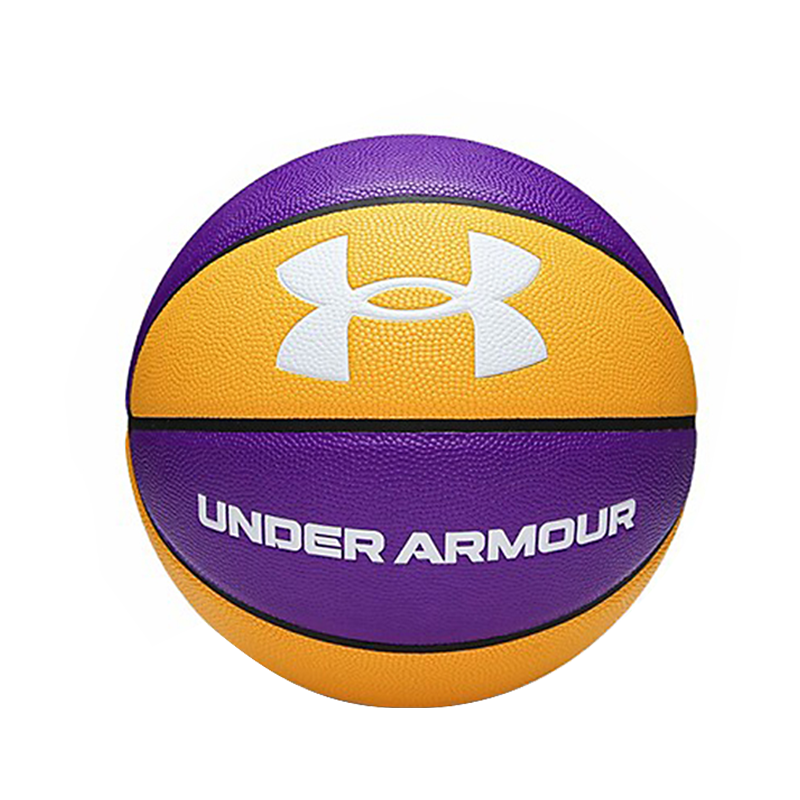 Under Armour Pu Basketball Yellow Purple Size 7 Training Unisex