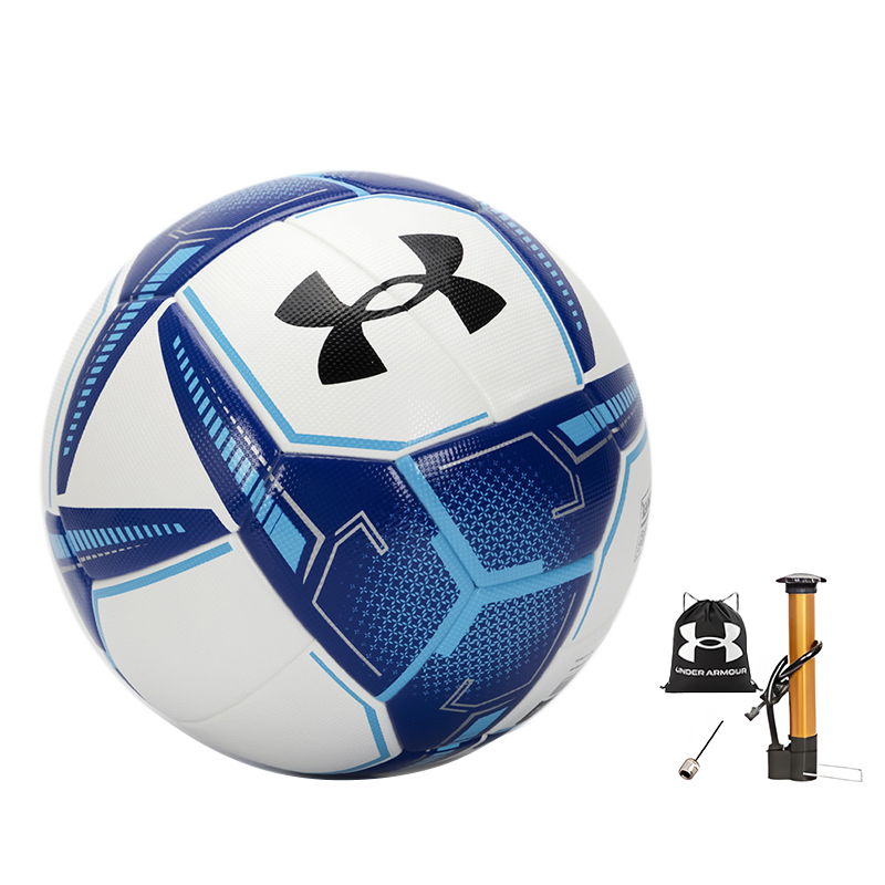 Under Armour Size 5 Soccer Ball Machine Stitched Soccer Ball Unisex White Blue