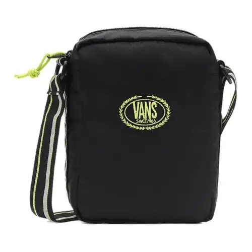 Vans Polyester Shoulder Bag, Crossbody Bag Regular Unisex Black