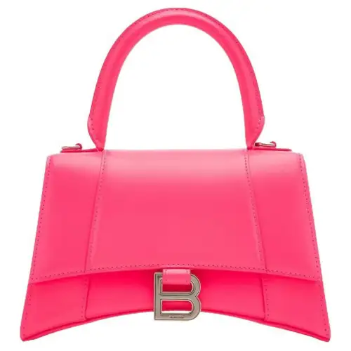 Balenciaga Hourglass Small Top Handle Bag Acid Fuchsia