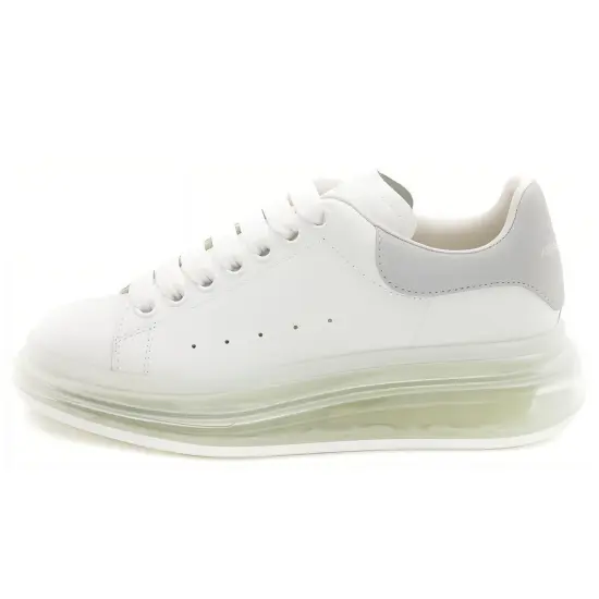 Alexander McQueen Air Bubble Wedge Sole Oversized Sneaker 'White Grey' Women's
