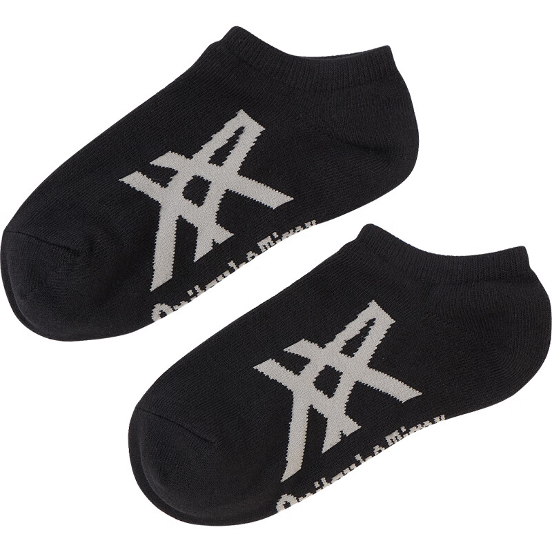 Onitsuka Tiger Ankle Socks Unisex 1 Pack Black/Heather Gray