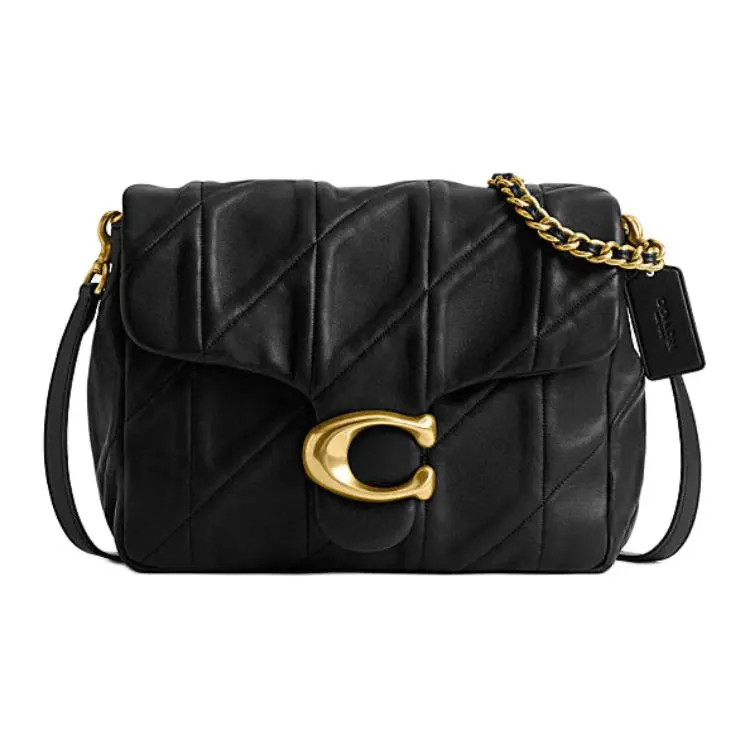 COACH Times Square Tabby Sheepskin Crossbody Bag, Shoulder Bag Medium Women's Black