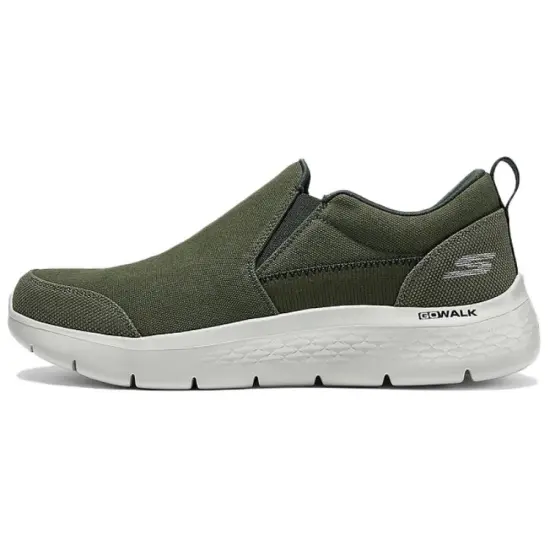 Skechers GO WALK Casual Shoes Men Low-Top Olive Green