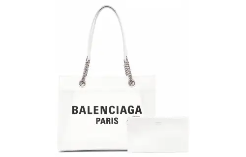 Balenciaga Logo Printed Medium Tote Bag