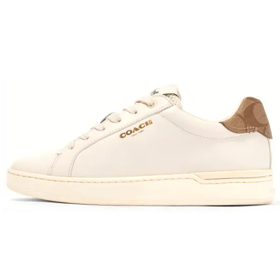 COACH Clip Skateboard Shoes Women's Low-Top White