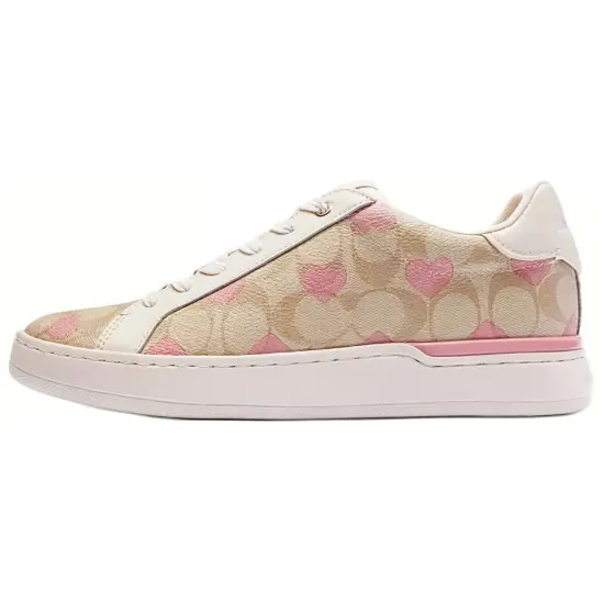 COACH Skateboard Shoes Women's Low-Top Beige