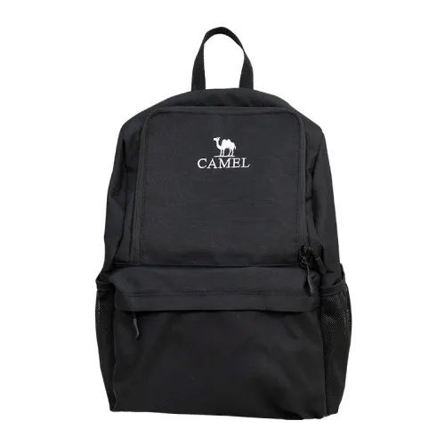 CAMEL Camel 20L Multifunctional Simple Daily Commuting Hiking Mountaineering Backpack Outdoor Bag Polyester Phantom Black/Aurora Red/Coconut Shell Color Same Style for Men and Women Couples