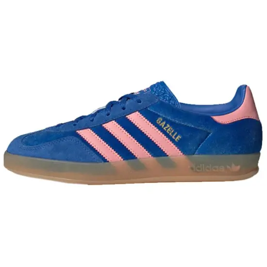 Gazelle Women's Adidas Originals Indoor 'Blue Semi Pink Velvet'