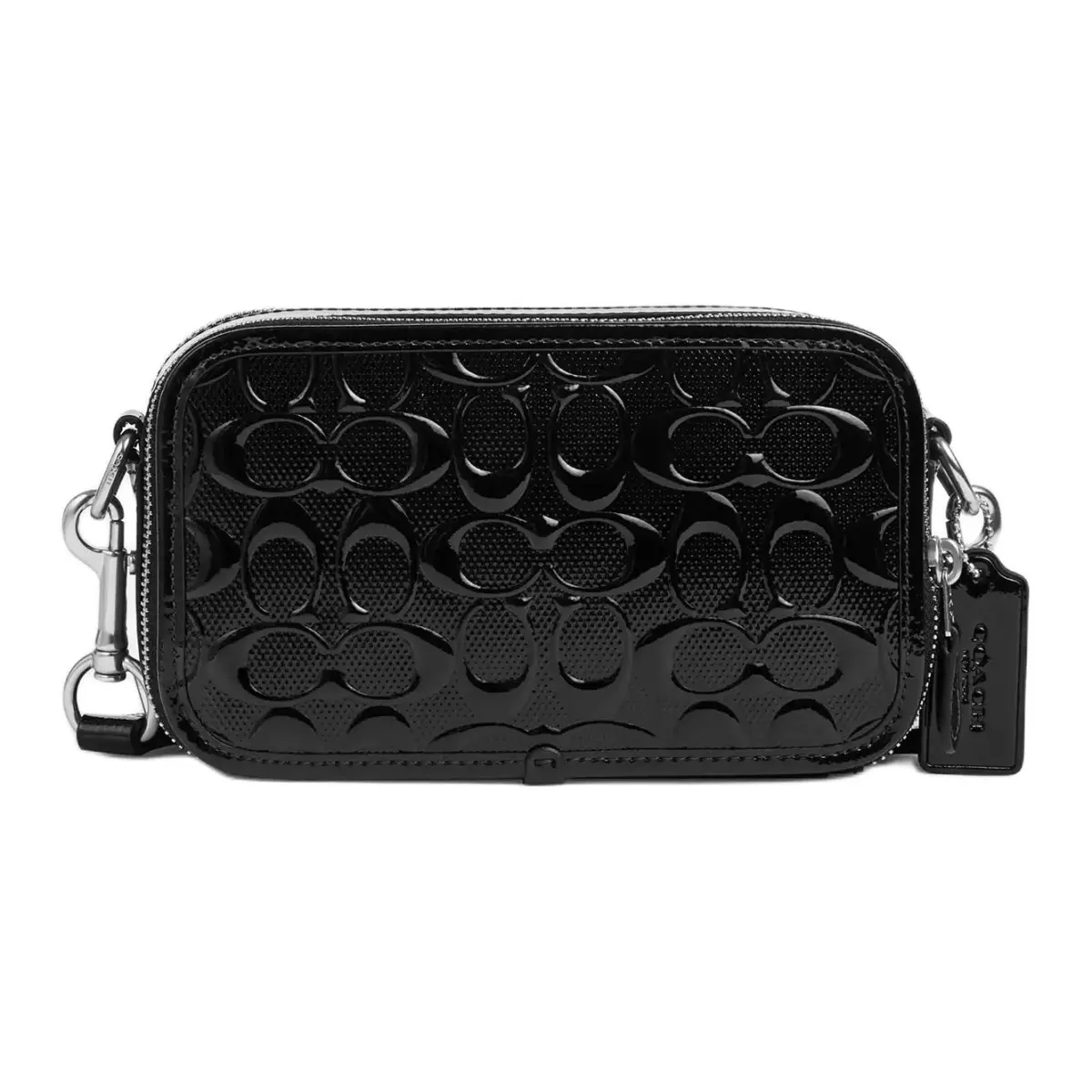 COACH Patent Leather Crossbody Bag, Shoulder Bag Small Women's Black