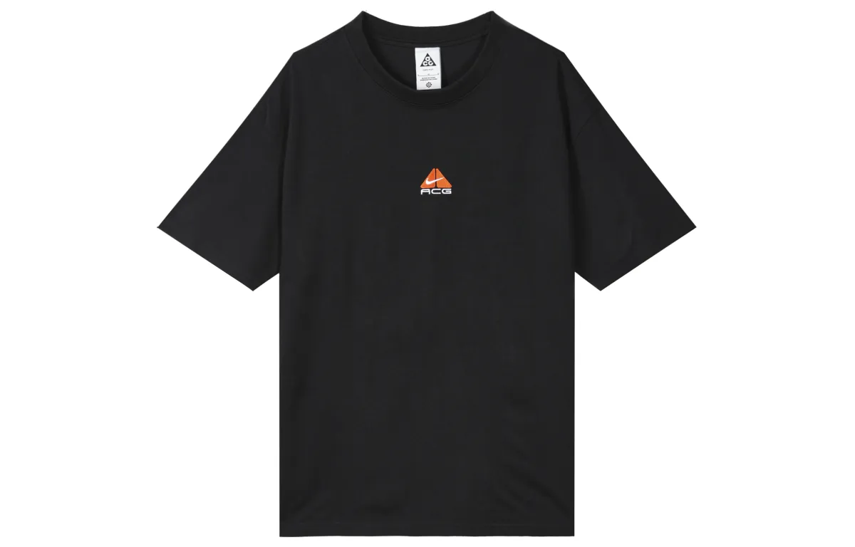 Nike T-Shirts Men's Black Crew Neck Moderate