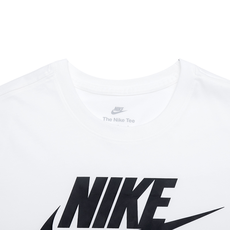 Nike Casual Sportswear Men’s White Top+Black Shorts Crew Neck Moderate